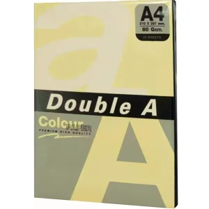Hartie colorata A4, DOUBLE A Colour Premium Intens, 80 g/mp, 25coli/top, Pastel Cheese