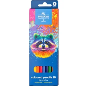Creioane colorate KOH-I-NOOR Raton, 18 culori/set