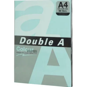 Hartie colorata A4, DOUBLE A Colour Premium Intens, 80 g/mp, 25coli/top, Pastel Lagoon