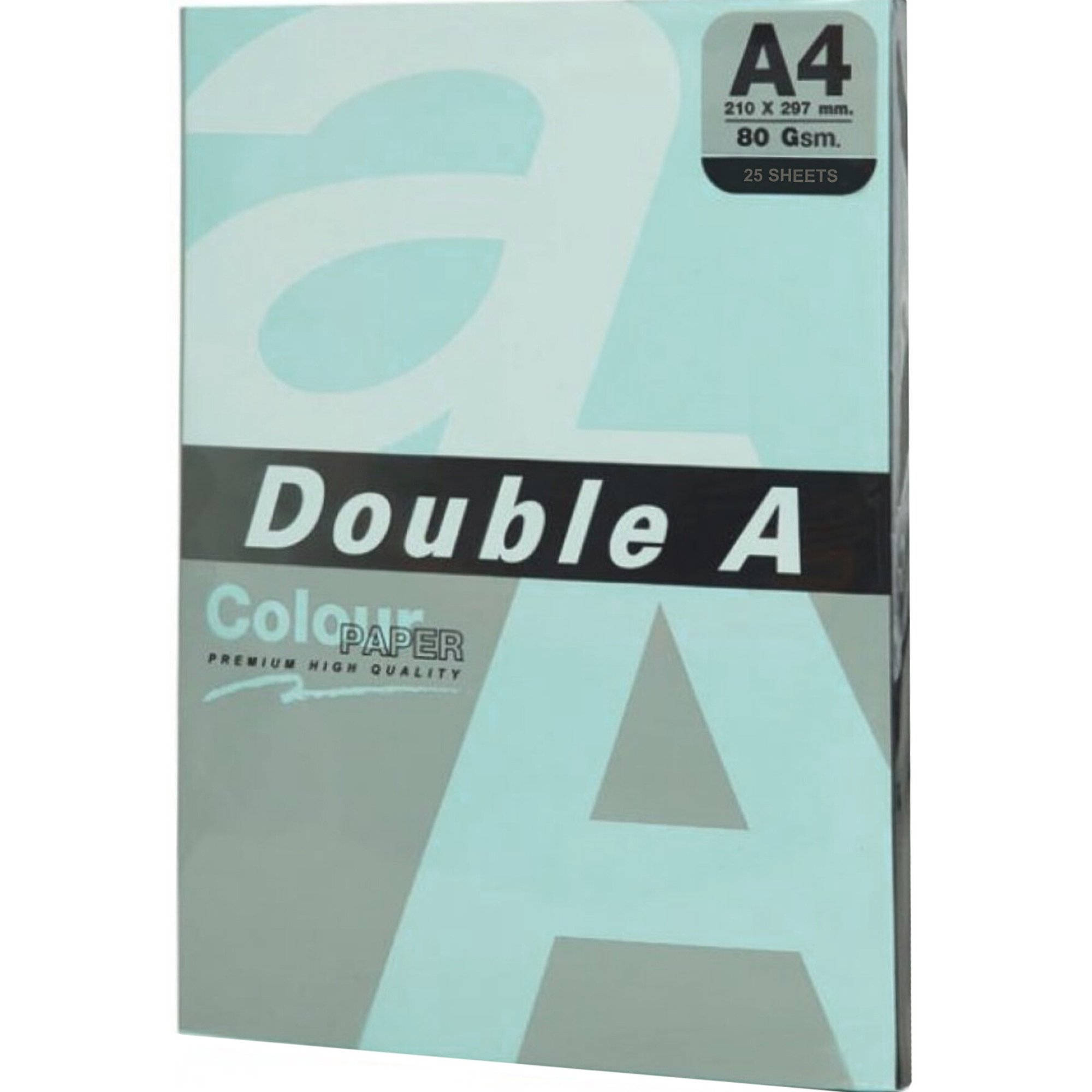 Hartie colorata A4, DOUBLE A Colour Premium Intens, 80 g/mp, 25coli/top, Pastel Lagoon