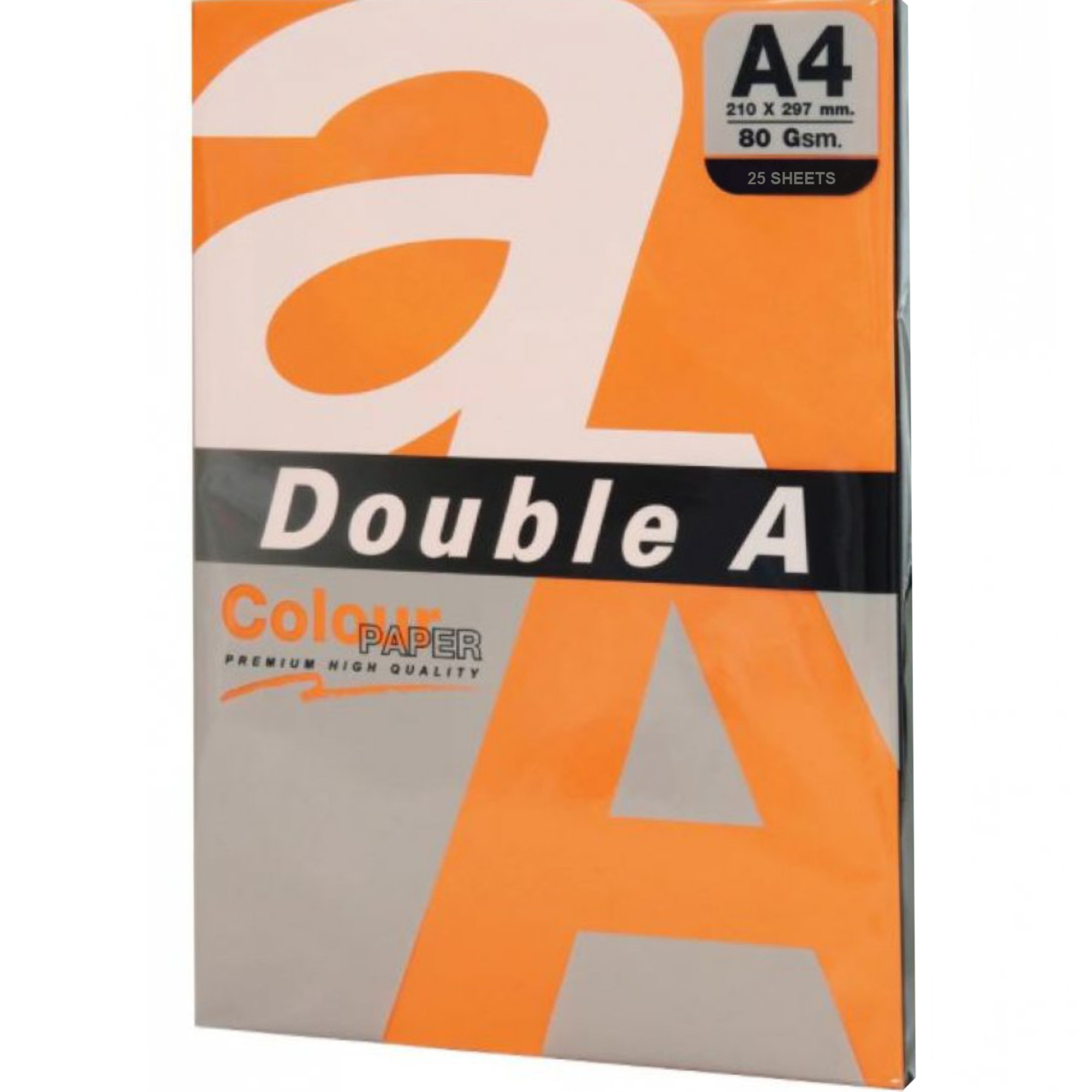 Hartie colorata A4, DOUBLE A Colour Premium Intens, 80 g/mp, 25coli/top , Saffron Intens