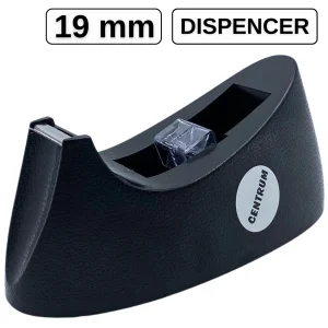Dispencer de birou, banda adeziva 19 mm, CENTRUM, Negru