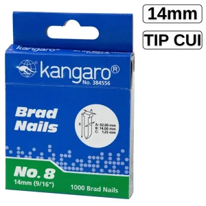 Capse Tacker, Nr.8, Tip cui, pentru TACKER TS-2313A, set 1000 buc, KANGARO