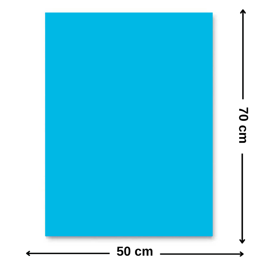 Carton colorat 50 x 70 cm, 220 g/mp, FAVINI, Albastru