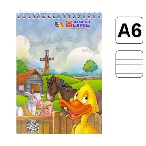 Bloc Notes cu spirala A6, 50 file, matematica, ARHI DESIGN