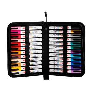 Marker cu vopsea acrilica, mapa DACO, 24 culori/set