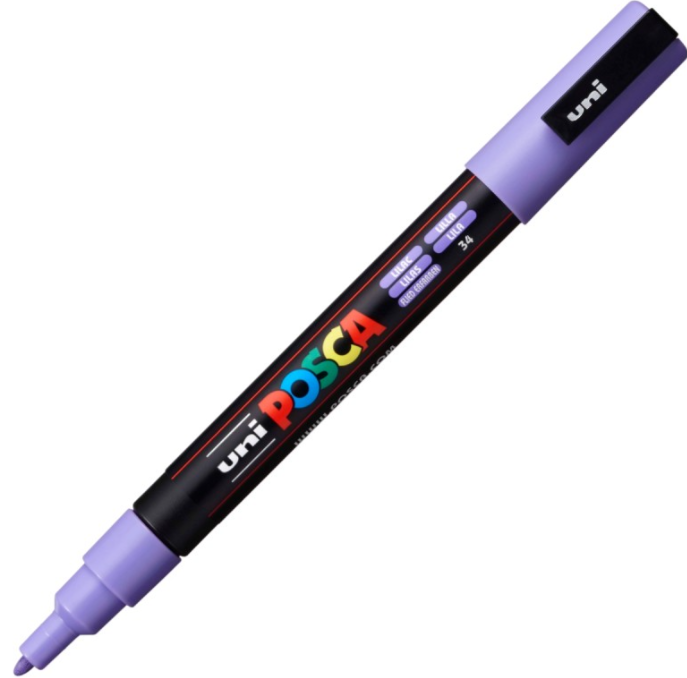 Marker Uni PC-3M Posca 0.9-1.3 mm Liliac