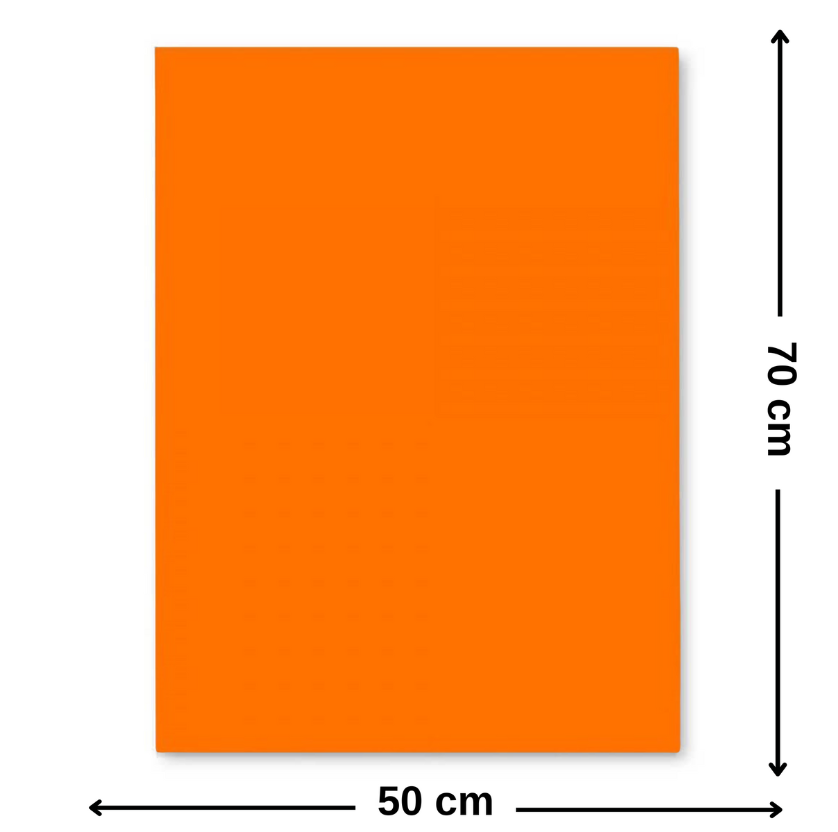 Carton colorat 50 x 70 cm, 220 g/mp, FAVINI, Portocaliu