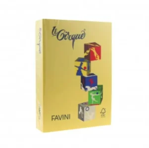 Carton colorat Galben inchis A4, FAVINI, 160 g/mp, 250 coli/top, cod culoare 200