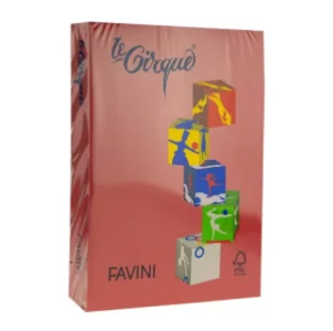 Hartie colorata Rosu Rubin A4, FAVINI, 80 g/mp, 500 coli/top, cod culoare 210