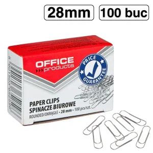 Agrafe birou 28mm, 100 buc/cutie, OFFICE PRODUCTS