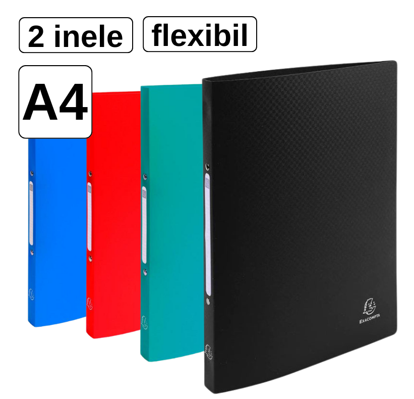 Caiet mecanic A4, 2 inele, EXACOMPTA