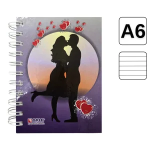 Carnet A6 cu spira si coperta groasa, Dictando 140 file, ARHIDESIGN