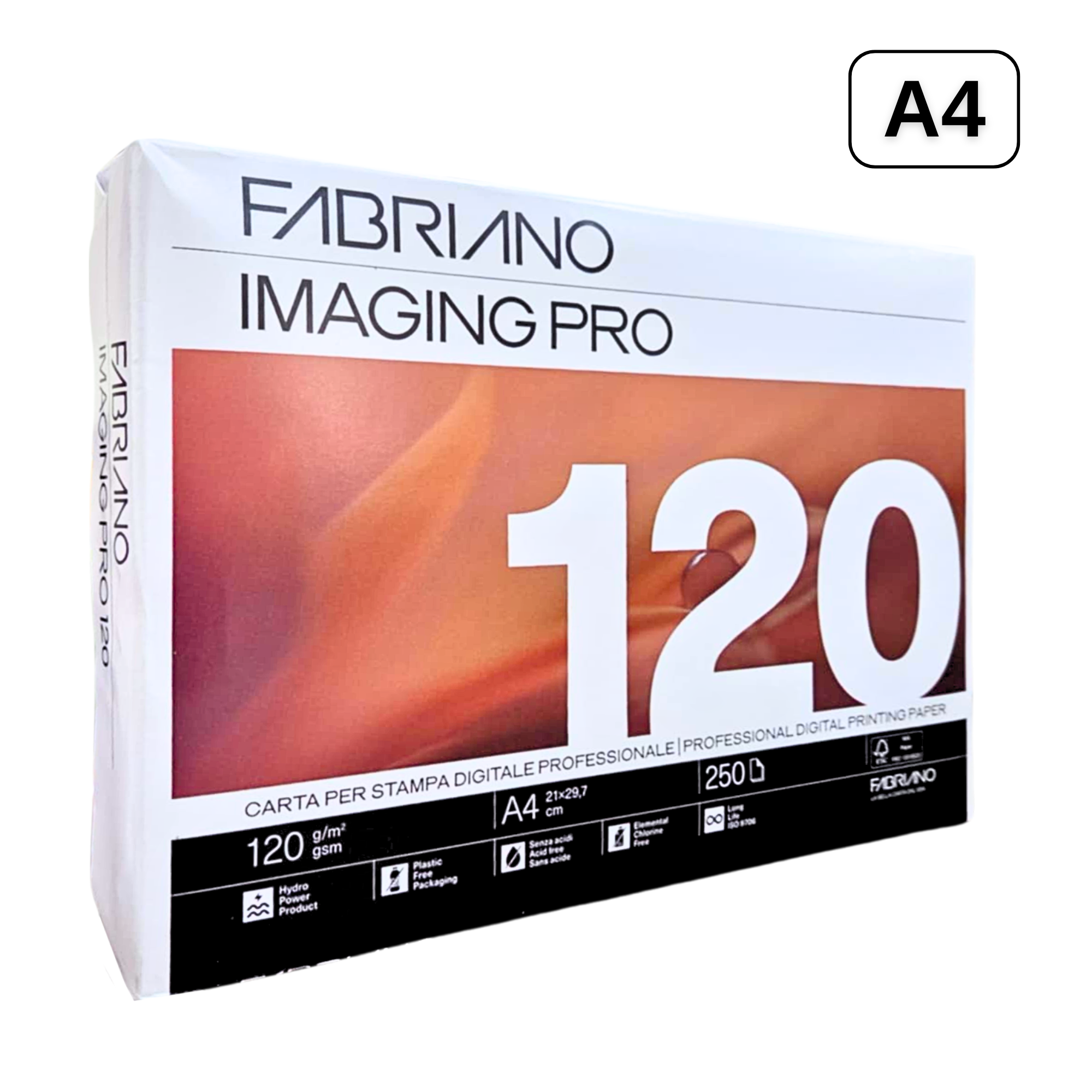Hartie FABRIANO Imaging PRO , A4, 120 g/mp, 250 coli/top