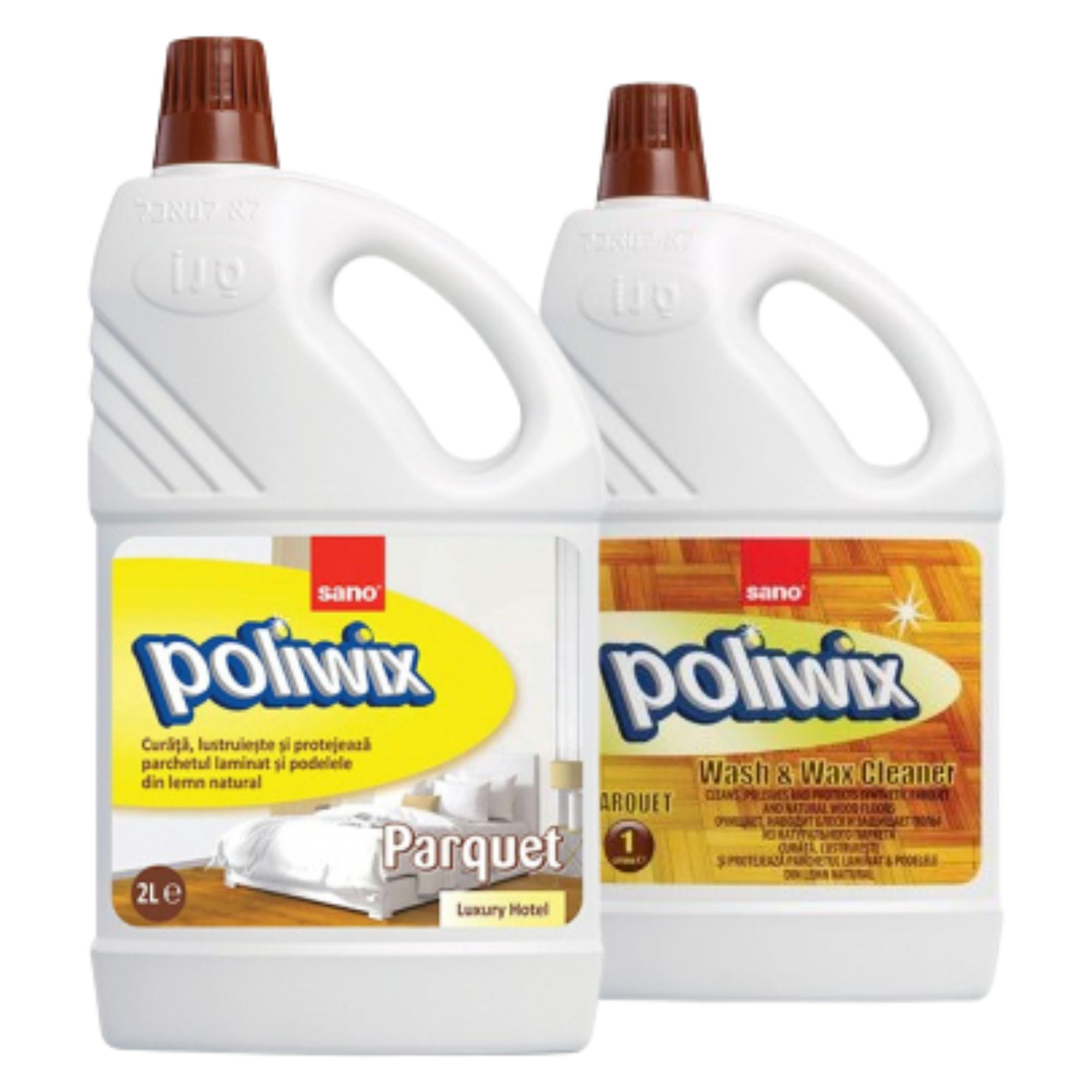 Detergent pardoseli 2L, SANO Poliwix Parquet