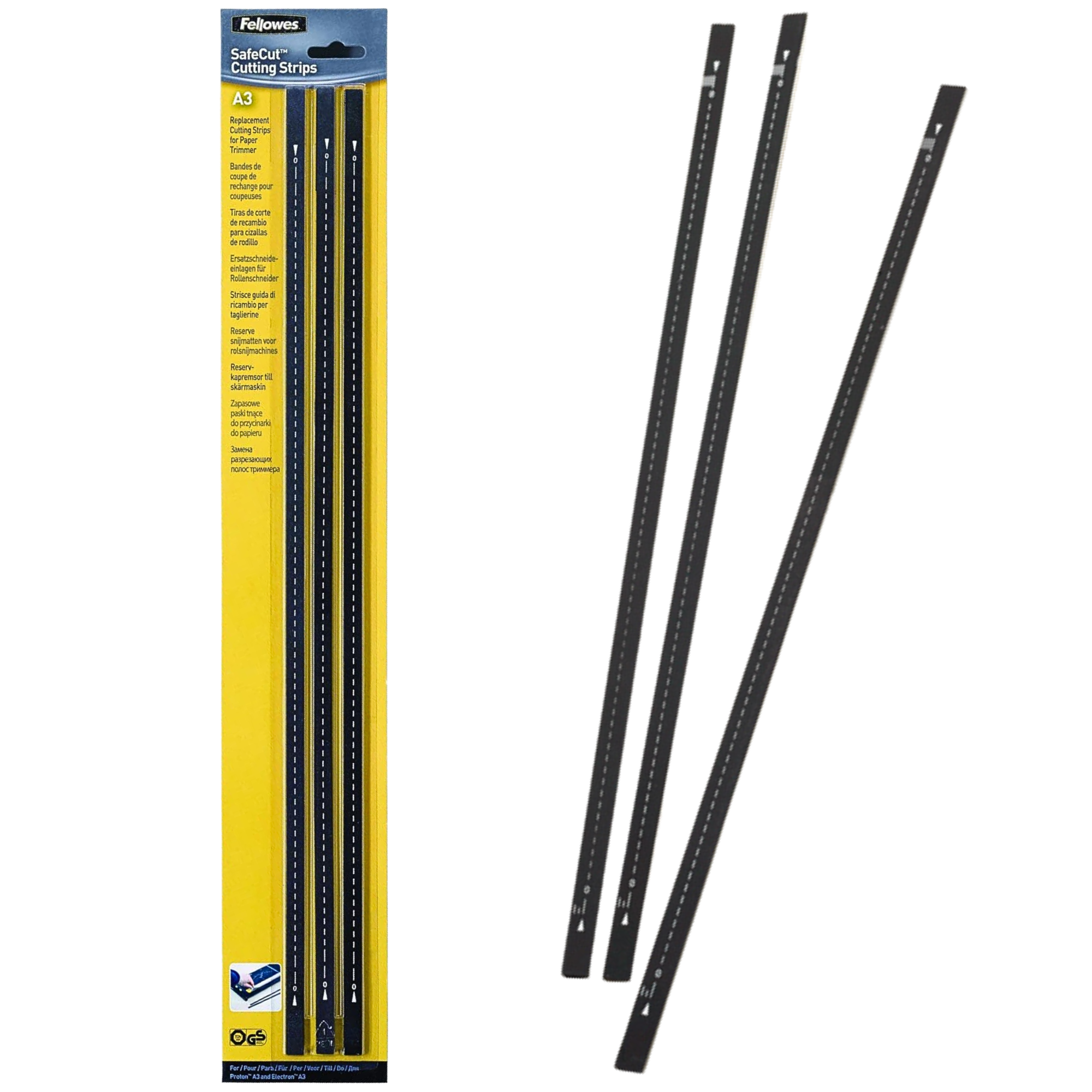Benzi de taiere pentru trimmer A3, 3 buc/set, FELLOWES