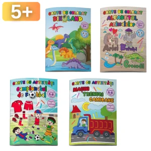 Carti de colorat educative 5+, diverse teme