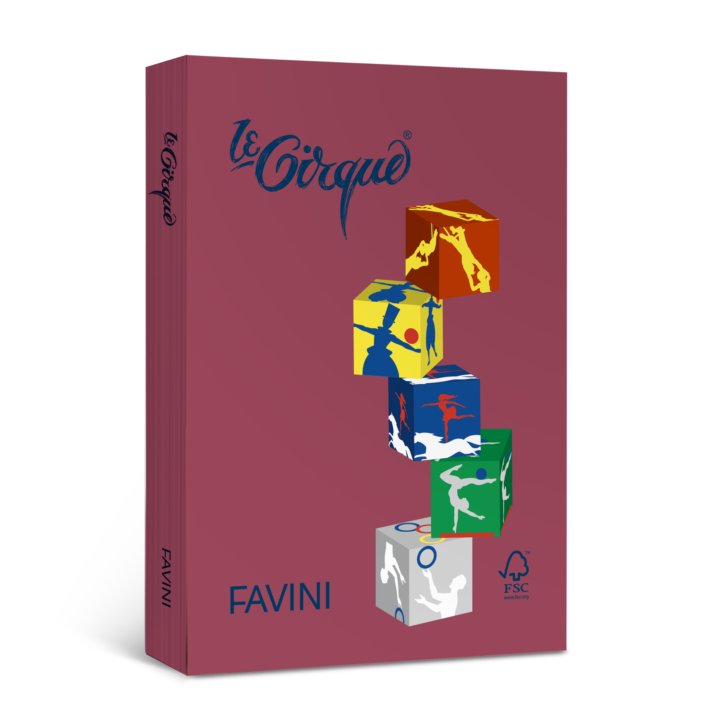 Carton colorat Bordo A4, FAVINI, 160 g/mp, 250 coli/top, cod culoare 302