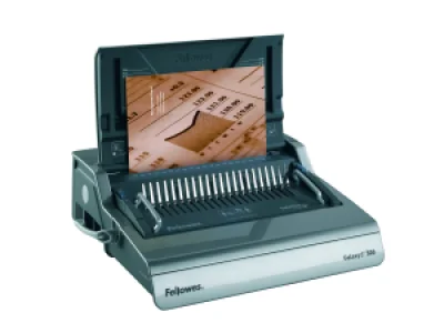 Aparat de indosariat electric cu inele plastic, FELLOWES Galaxy-E 500
