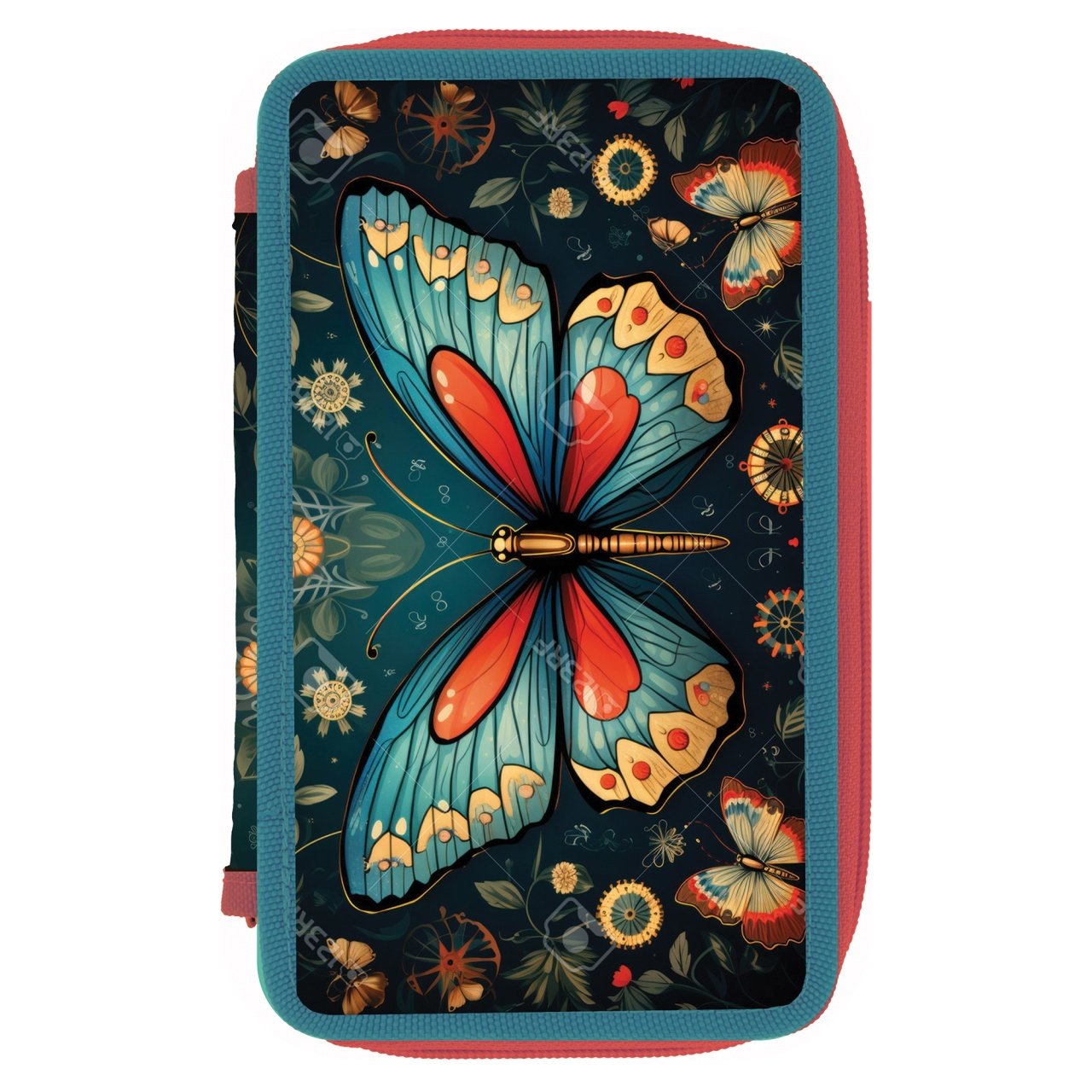 Penar neechipat, 2 fermoare , HERLITZ Butterfly