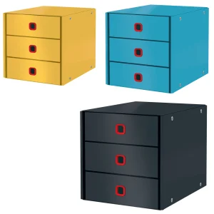 Suport documente birou 3 sertare, LEITZ Cosy Click&Store