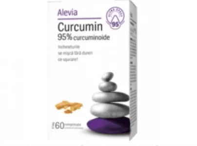 Curcumin 95% Curcuminoide 60 comprimate Alevia