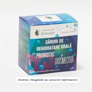 Saruri de Rehidratare cu Probiotic si Diosmectita 24 plicuri Laboratoarele Remedia