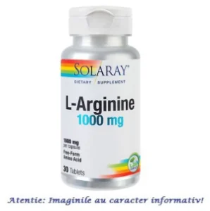 L Arginina 1000 mg 30 tablete Solaray Secom