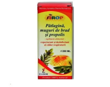 Sirop de Patlagina, Muguri de Brad si Propolis 200 ml Elidor