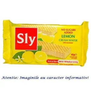 Napolitane cu Crema de Lamaie Fara Zahar 40 g Sly Nutritia