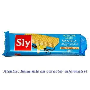 Napolitane cu Crema de Vanilie Fara Zahar 20 g Sly Nutritia