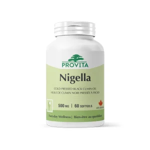 Nigella Ulei de Chimen Negru 500 mg 60 capsule Provita Nutrition