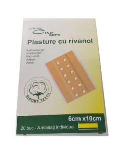 Plasture cu Rivanol 6 cm x 10 cm 20 bucati One Cosmetic Exclusiv