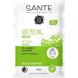 Masca de fata Soft Peeling cu ulei de Jojoba bio 2x4ml Sante