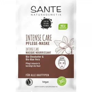 Masca de fata Intense Care cu unt de shea si aloe vera bio 2x4ml Sante