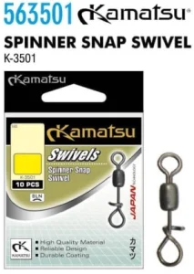 Agrafa cu vartej Kamatsu Spinner Snap K-3501 (10buc/plic)