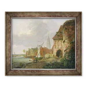 Tablou inramat - Adolph Kiste - Poarta Martie in Buxtehude
