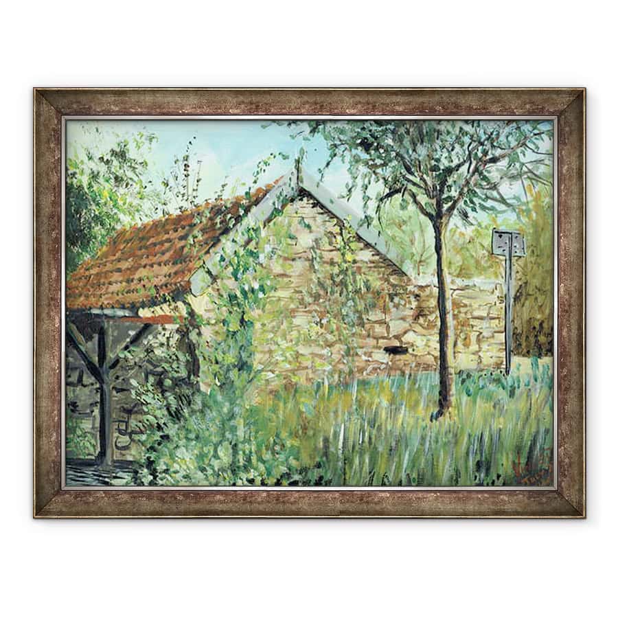 Tablou inramat - Vincent Alexander Booth - Spalare coliba in Laignes, 2006