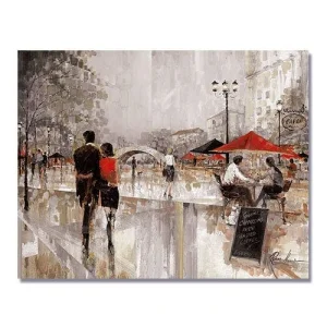 Tablou Canvas - Farmecul plimbarii I, Oras, Strada, Gri