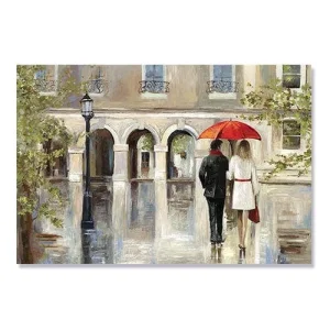 Tablou Canvas - Rendezvous, Plimbare, Ploaie, Strada