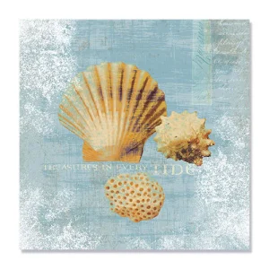 Tablou Canvas - Comorile valului, Scoici, Mal, Mare