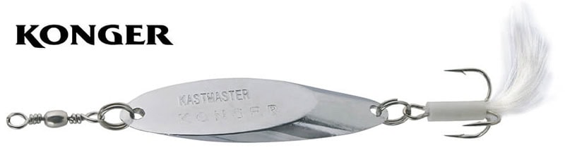 Konger Kastmaster cu pene Silver 21gr