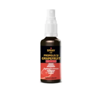 Spray cu Propolis si Grapefruit fara Alcool 50 ml Apicol Science