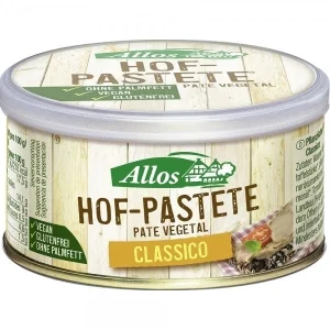 Pateu vegetal bio clasic fara gluten 125g Allos