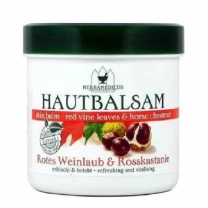 Balsam cu Extract de Frunze Rosii de Vita de Vie si Castane Salbatice 250 ml Herbamedicus