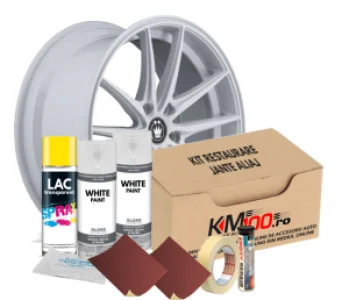Kit reparatie jante, culoare ALB (V2) - Cod RAL: 9010