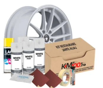 Kit reparatie jante, culoare ALB (V4) - Cod RAL: 9010
