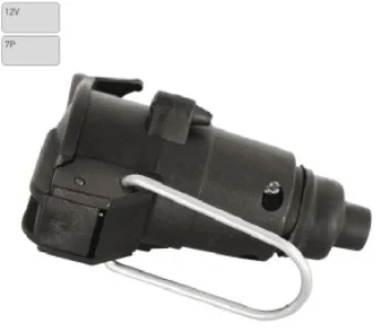 Priza remorca 12V 7 pini plastic cu suport metalic de fixare