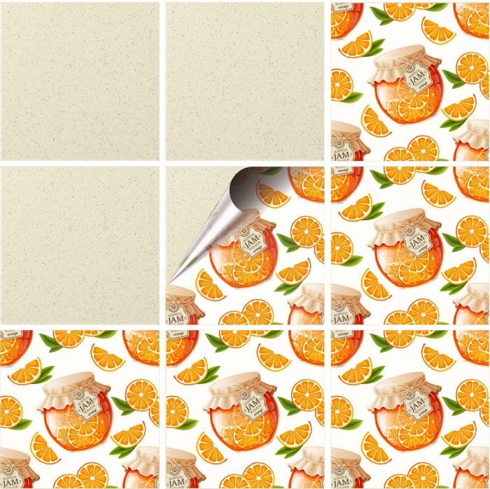 Set 100 buc. x Sticker Autocolant Faianta Decorativa "Kitchen Design" model K-FAI-43