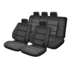 Set Huse Scaun Premium Lux Negru M01